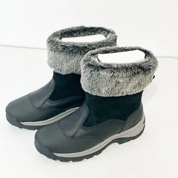 Timberland NWB Sz 9 Jet Black White Ledge Mid PrimaLoft Pull-On Snow Boots - Picture 15 of 15